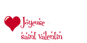 Gif animé joyeuse Saint Valentin coeur